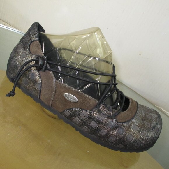 Birkenstock Papillio Mary Jane Loafers Brown Suede Leather Women's Size 6 - Picture 1 of 9